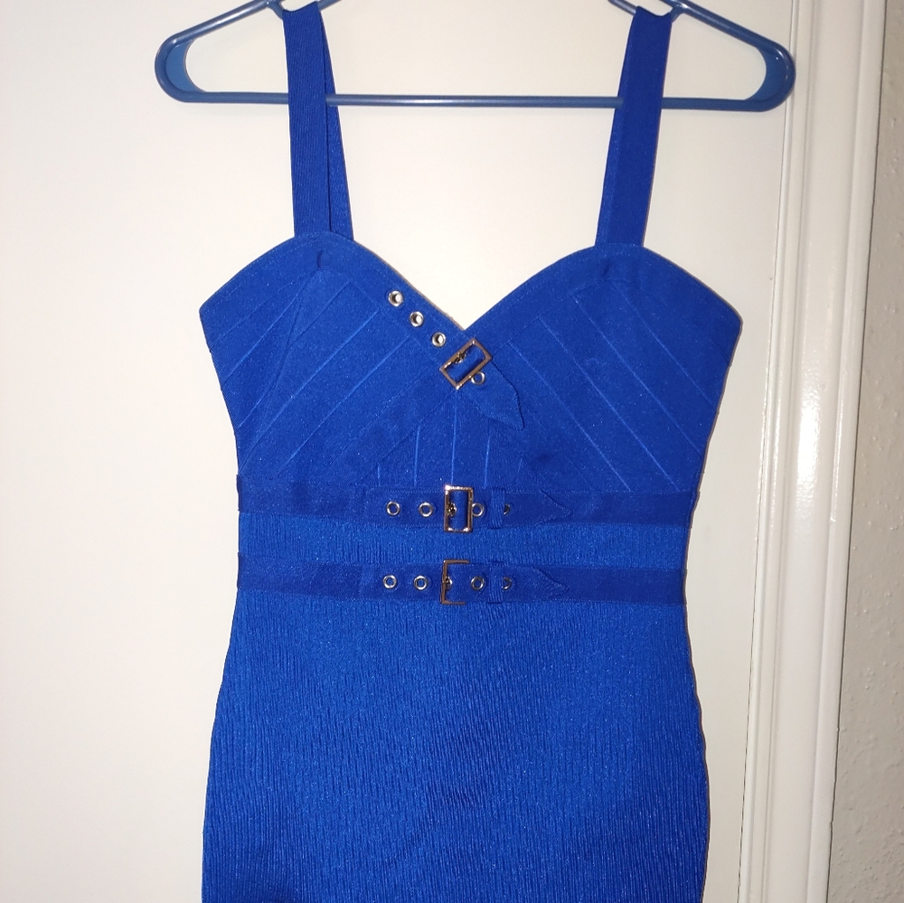 Brand new! 12th Heart Bandage Blue Dress - Picture 2 of 7